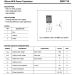 D1710 Transistor