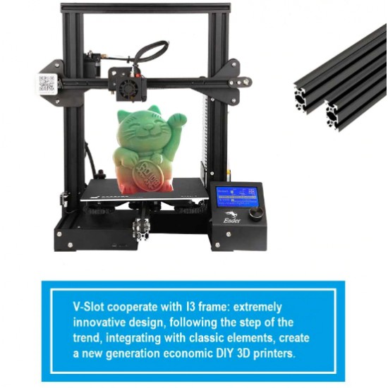 ขาย 3D Printer Ender-3 V-slot 220x220x250 ราคา 5,900.00 บาท ในไทย