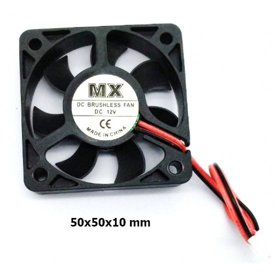 ขาย Fan พัดลม 12VDC 50x50x10mm  ราคา 55.00 บาท ในไทย