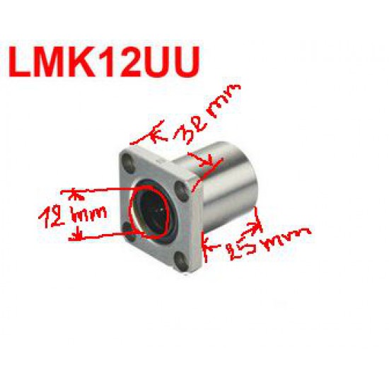 ขาย Linear Bearing LMK12UU ราคา 150.00 บาท ในไทย