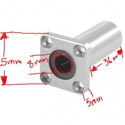 Linear Bearing (แบริ่ง) LMK8UU