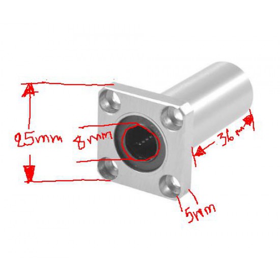 ขาย Linear Bearing (แบริ่ง) LMK8UU ราคา 70.00 บาท ในไทย