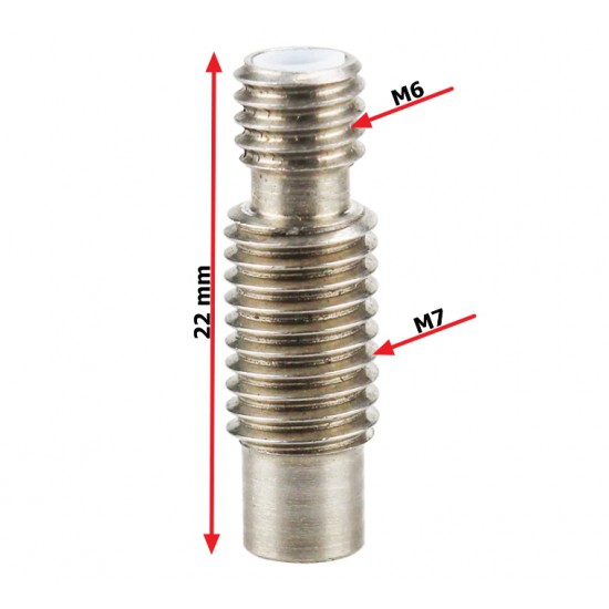 ขาย THROAT HOT END FOR V6 1.75mm มีเทฟลอน ราคา 30.00 บาท ในไทย