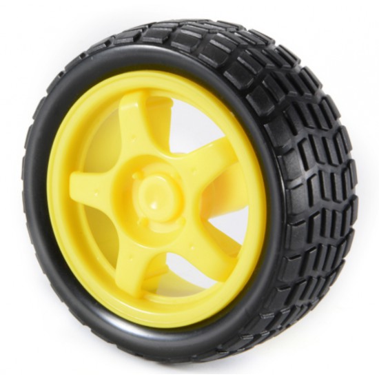 ขาย ล้อยาง wheels smart car chassis,Tire, robot car wheels for arduino ราคา 20.00 บาท ในไทย