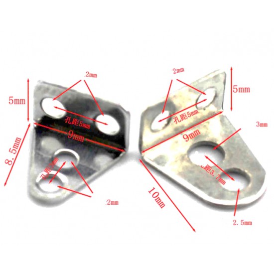 ขาย เหล็กฉาก เจาะรู L 9*8mm / 9*10mm ราคา 2.00 บาท ในไทย