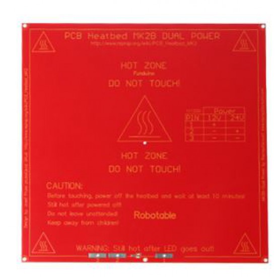 ขาย MK2B Heatbed 210x210mm ราคา 280.00 บาท ในไทย