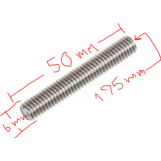 ขาย Throat extrude 1.75mm 6x50mm ราคา 35.00 บาท ในไทย