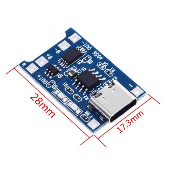 ขาย 4056 ชาร์จแบต 18650 Type-C USB 5V ราคา 15.00 บาท ในไทย
