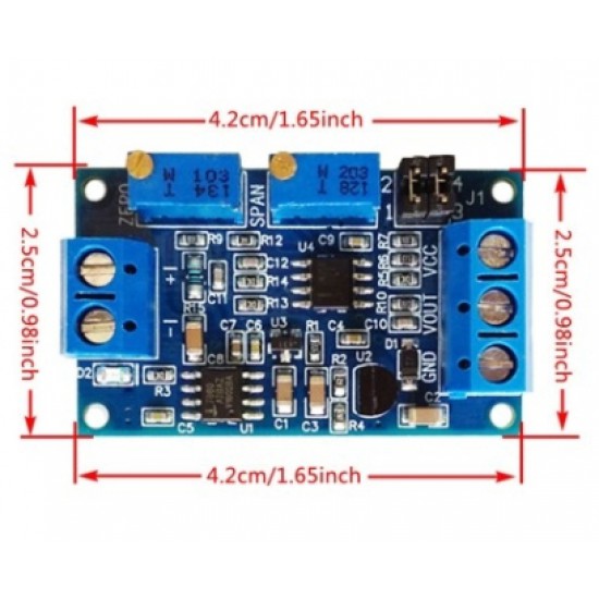 ขาย โมดูล แปลง 4-20mA เป็น 0-5V หรือ 0-10V ราคา 85.00 บาท ในไทย