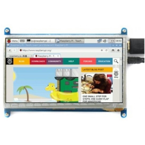 ขาย จอ 7 Inch 1024x600 HDMI TFT LCD Touch Screen for Raspberry PI ราคา 1,500.00 บาท ในไทย