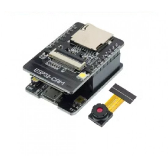ขาย ESP32-CAM ครบชุด (ESP32+บอร์ดดาวน์โหลด+กล้อง OV2640) ราคา 320.00 บาท ในไทย