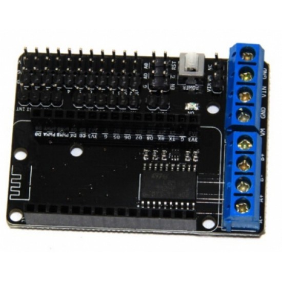 ขาย ESP8266 WiFi Motor driven expansion board L293D บอร์ดขับมอเตอร์ ราคา 80.00 บาท ในไทย