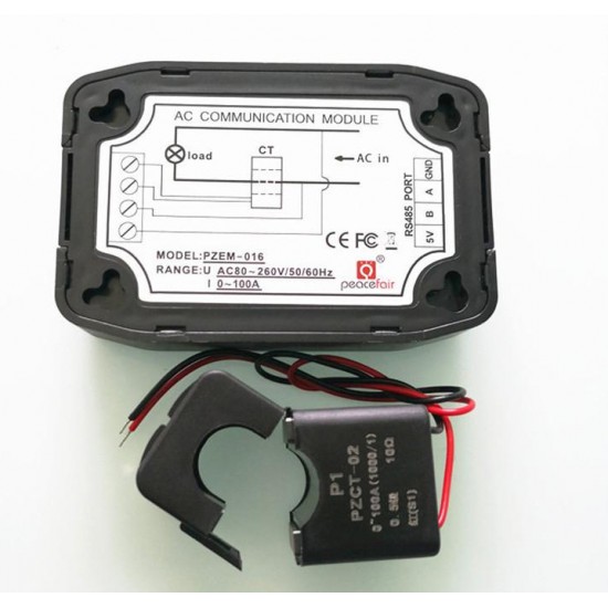 ขาย วัดพลังงานไฟฟ้า RS485 Modbus PZEM-016 220V 100A ราคา 480.00 บาท ในไทย