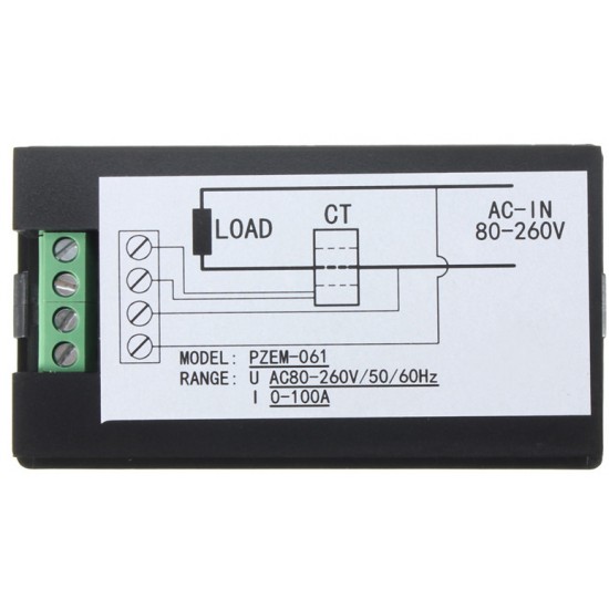 ขาย เครื่องวัดพลังงานไฟฟ้า วัดกระแสไฟฟ้า 220VAC ราคา 500.00 บาท ในไทย
