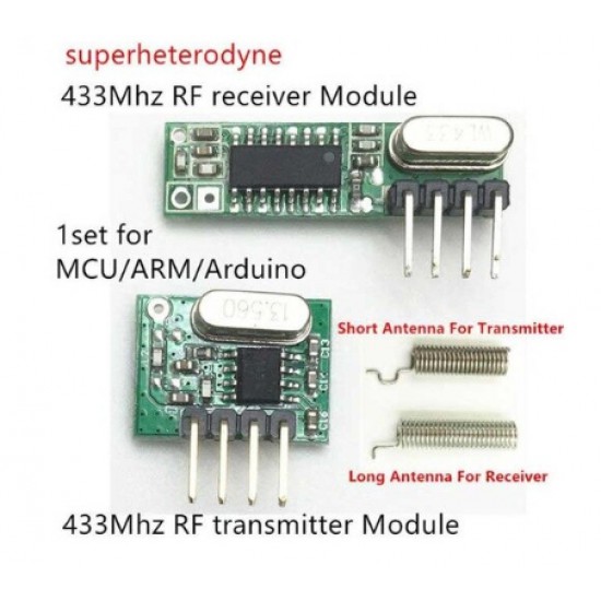 ขาย RF 433mhz รับส่งข้อมูลไร้สาย Arduino ราคา 90.00 บาท ในไทย