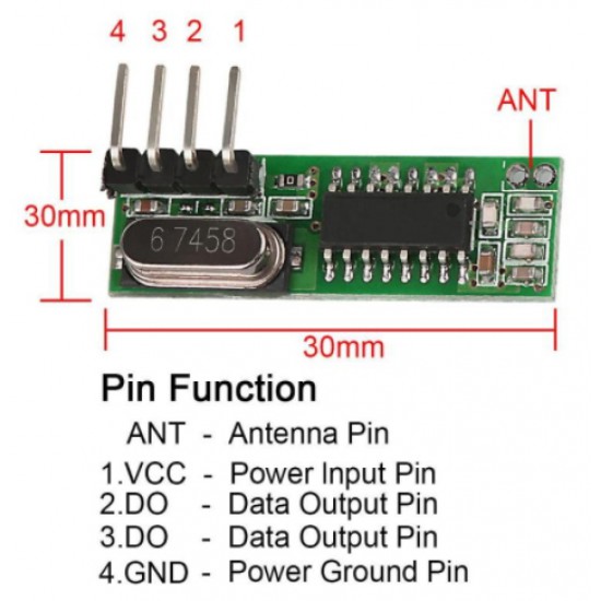 ขาย RF 433mhz รับส่งข้อมูลไร้สาย Arduino ราคา 90.00 บาท ในไทย