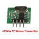 ขาย RF 433mhz รับส่งข้อมูลไร้สาย Arduino ราคา 90.00 บาท ในไทย