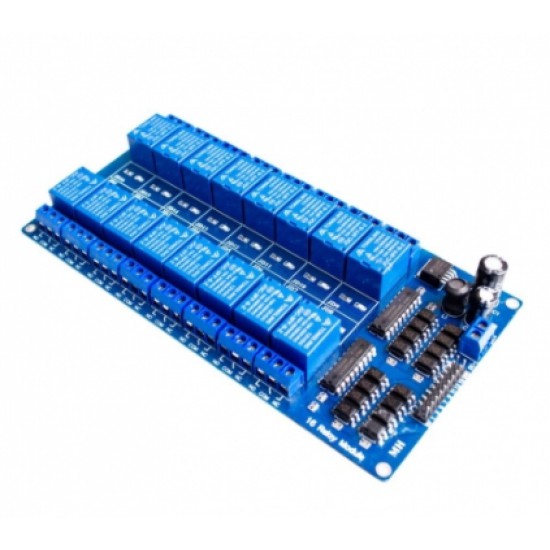ขาย Relay Module 16 ช่อง 5VDC  10A 250V ราคา 320.00 บาท ในไทย