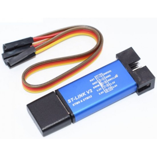 ขาย ST-LINK stlink V2 STM8 / STM32 Programer (เครื่องโปรแกรม STM32) ราคา 90.00 บาท ในไทย