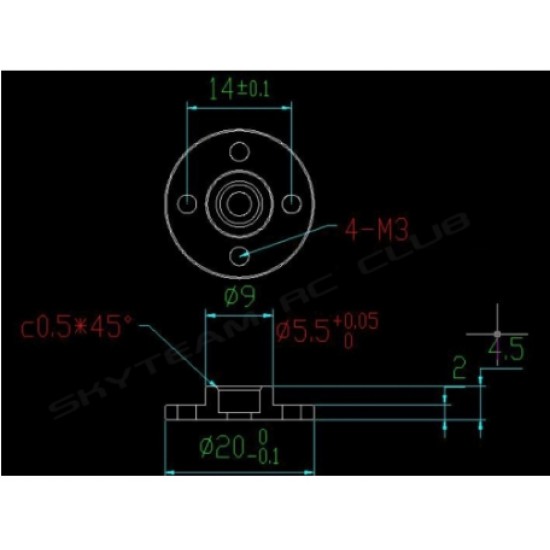 ขาย 25T standard Servo Arm Round ราคา 15.00 บาท ในไทย