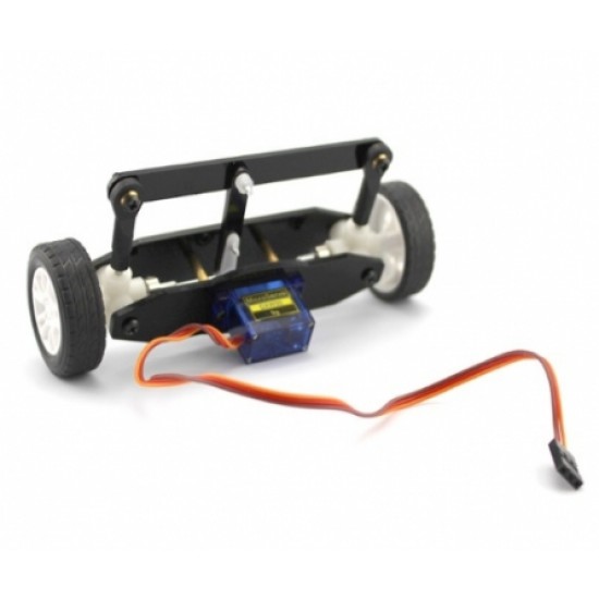ขาย ชุดล้อหน้า เลี้ยวได้ พร้อม servo SG90 สำหรับ Smart Car ราคา 230.00 บาท ในไทย