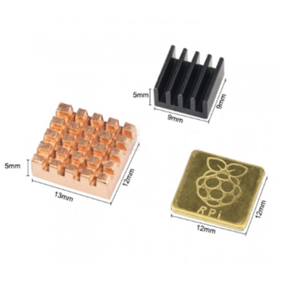 ขาย heatsink raspberry pi (แผ่นระบายความร้อน) ราคา 45.00 บาท ในไทย