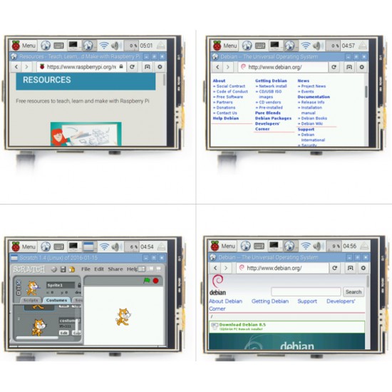 ขาย จอ lCD Pi 3.5 TFT LCD Shield Touch Screen สำหรับ raspberry ราคา 490.00 บาท ในไทย