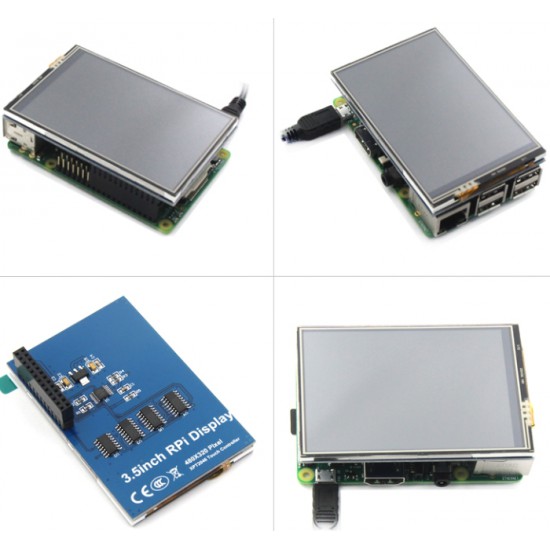 ขาย จอ lCD Pi 3.5 TFT LCD Shield Touch Screen สำหรับ raspberry ราคา 490.00 บาท ในไทย