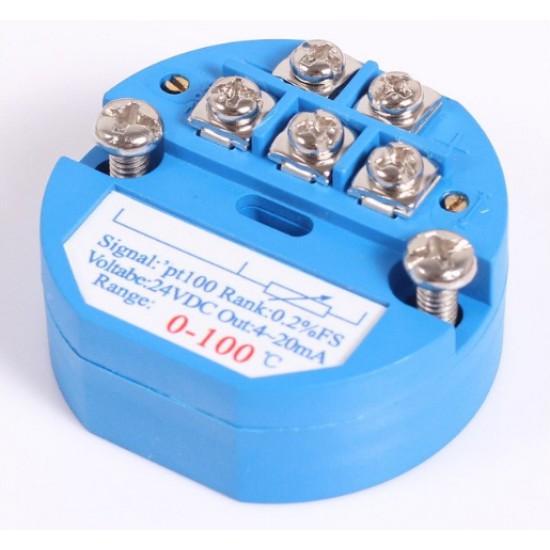 ขาย PT100 Transmitter 0-100 Celsius To 4-20mA ราคา 150.00 บาท ในไทย