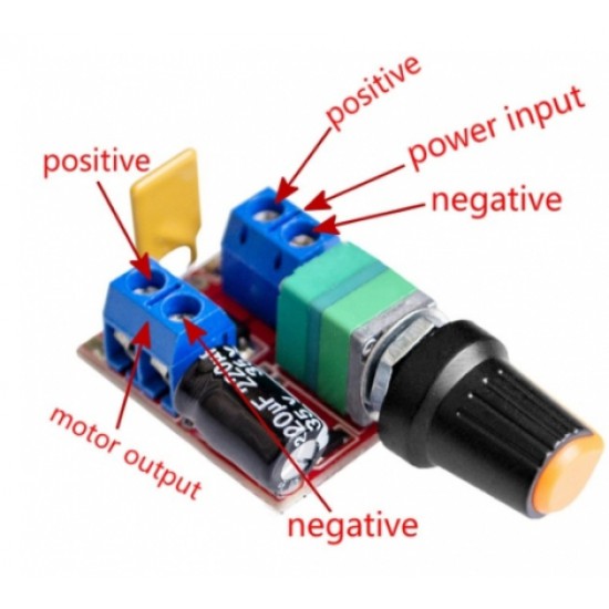 ขาย ปรับความเร็วมอเตอร์ DC motor PWM governor 3V 6 12 24 35V ราคา 35.00 บาท ในไทย