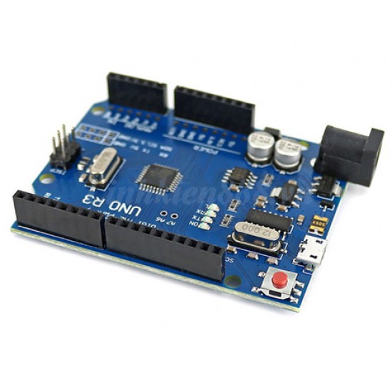ขาย Arduino UNO R3 ATMEGA328P-AU Board + USB cable ราคา 110.00 บาท ในไทย