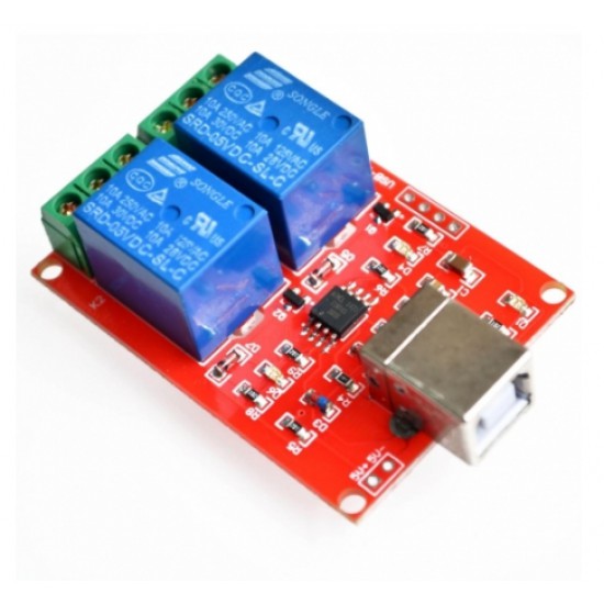 ขาย USB Relay ( รีเลย์ ) Module 2 Chanel  ราคา 190.00 บาท ในไทย