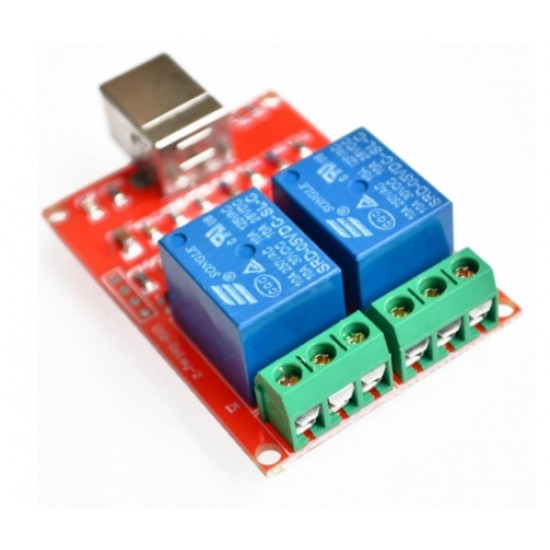 ขาย USB Relay ( รีเลย์ ) Module 2 Chanel  ราคา 190.00 บาท ในไทย