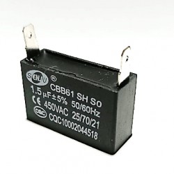 Capacitor (คาปาซิเตอร์) 1.5uf  450VAC พัดลม