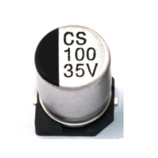 ขาย Capacitor (คาปาซิเตอร์) 100uf 35V SMD ราคา 3.00 บาท ในไทย