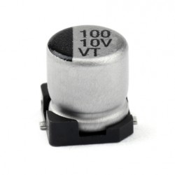 Capacitor (คาปาซิเตอร์) 100uf 10V SMD
