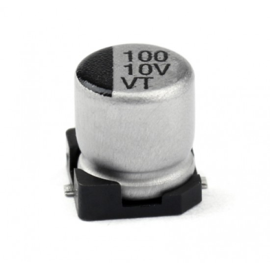 ขาย Capacitor (คาปาซิเตอร์) 100uf 10V SMD ราคา 2.00 บาท ในไทย
