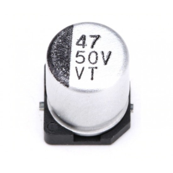 ขาย Capacitor (คาปาซิเตอร์) 47uf 50V SMD ราคา 3.00 บาท ในไทย