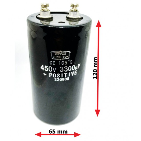 ขาย Capacitor 3300MF 450V 105C  ราคา 450.00 บาท ในไทย