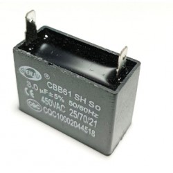 Capacitor (คาปาซิเตอร์) 3.0uf  450VAC พัดลม