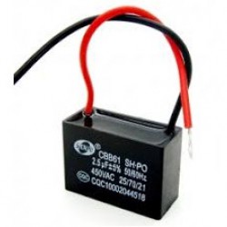 Capacitor 2.5uF 450VAC CBB61 แคปพัดลม 