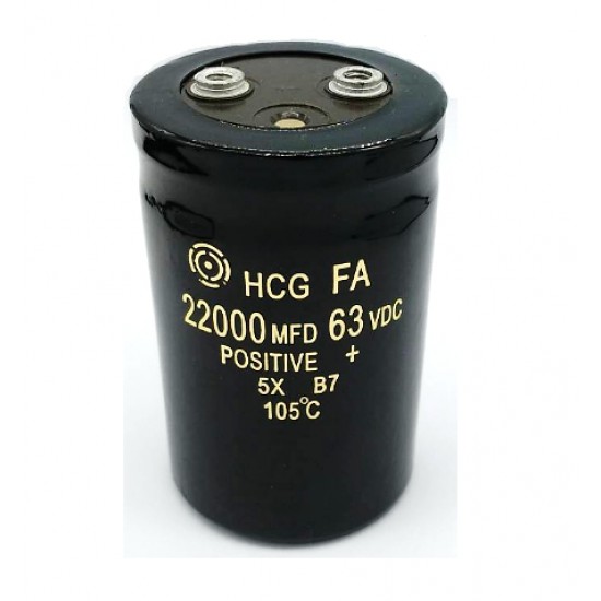 ขาย capacitor 22000uF 100VDC 105C ราคา 195.00 บาท ในไทย