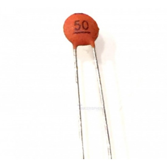 ขาย เซรามิค คาปาซิเตอร์ 50 ( 50pf ) 50V ราคา 1.00 บาท ในไทย