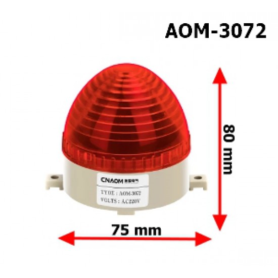 ขาย หลอดไฟแจ้งเตือน Alarm Lamp AOM-3072 24VDC ราคา 150.00 บาท ในไทย