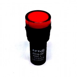 หลอดไฟแสดงสถานะ INDICATOR LAMP AD16-16 12V สีแดง
