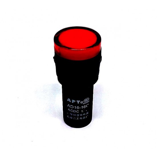 ขาย หลอดไฟแสดงสถานะ INDICATOR LAMP AD16-16 12V สีแดง ราคา 18.00 บาท ในไทย