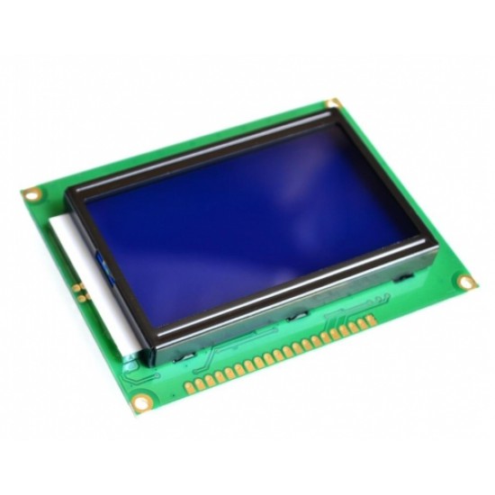 ขาย LCD 128x64 Dots 5V Blue Screen 12864 ราคา 240.00 บาท ในไทย