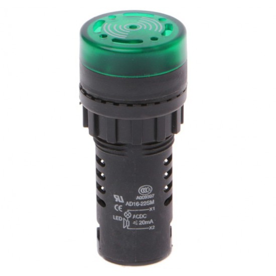 ขาย Buzzer AD16-22SM Green 24V AC/DC ราคา 48.00 บาท ในไทย