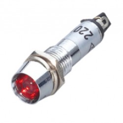 หลอดไฟ XD8-1 LAMP LED สำหรับโต๊ะทดลอง PLC 24V  สีแดง