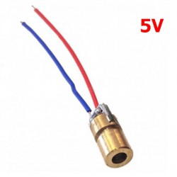 Laser Diode หลอดเลเซอร์ 650nm 6mm 5mW 5Vสีแดง